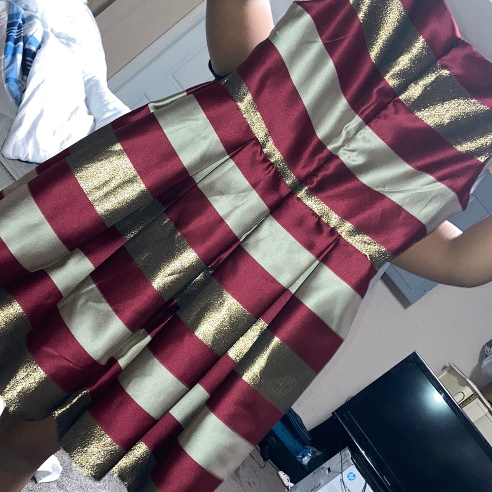 Red & Gold Formal Dress For Kids